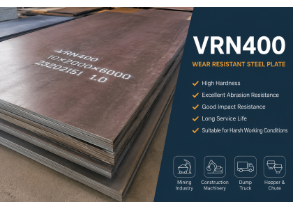 VRN 400 and VRN 500 Wear Resistant Steel Plates: High Hardness and Excellent Abrasion Resistance